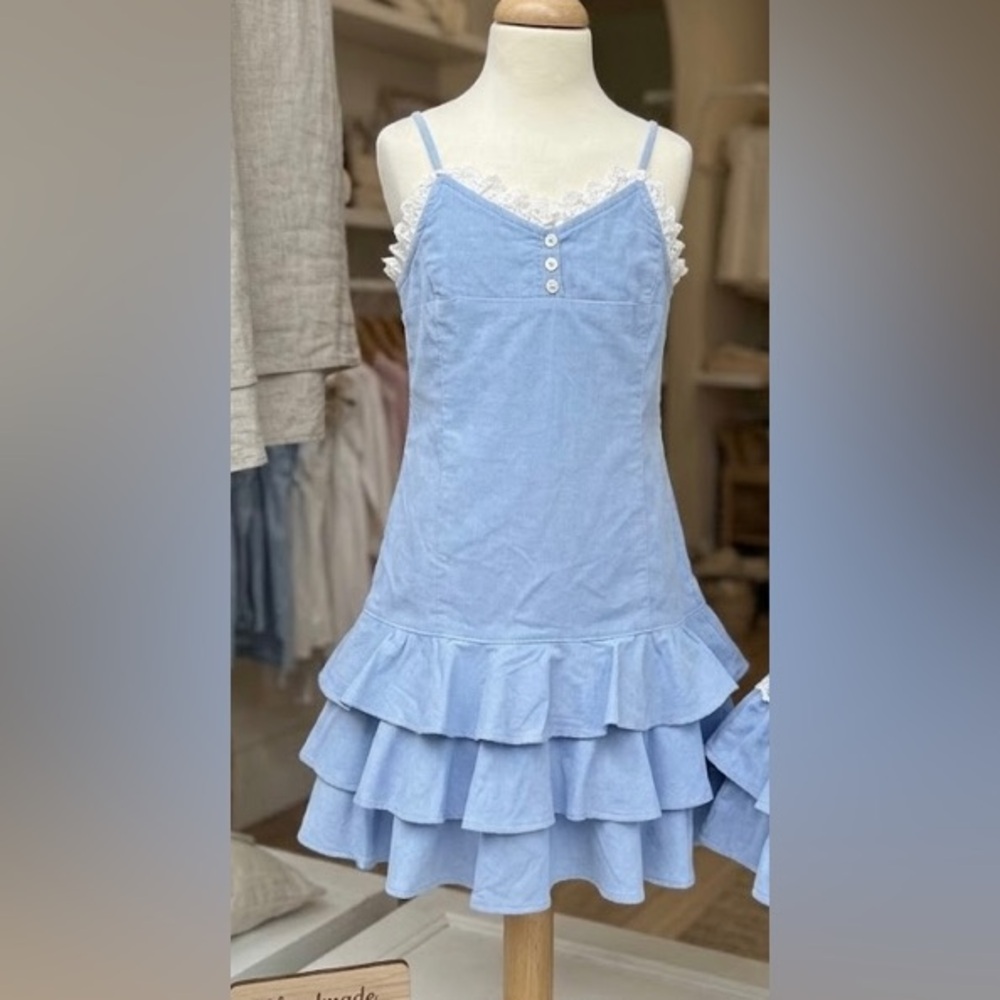 Vintage Ralph‎ Lauren Girls Dress Size 7 with Ruffles